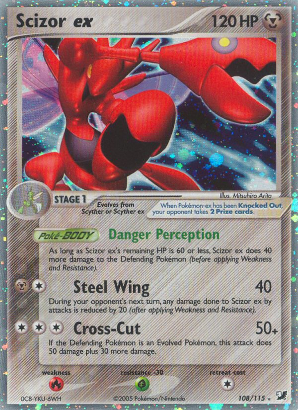 Scizor ex (108/115) [EX: Unseen Forces] | Kessel Run Games Inc. 