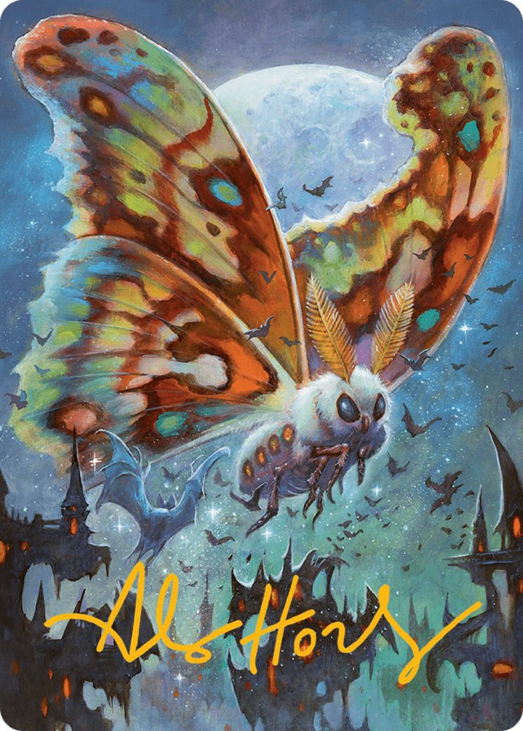 Luminous Broodmoth Art Card (Gold-Stamped Signature) [Bloomburrow Art Series] | Kessel Run Games Inc. 