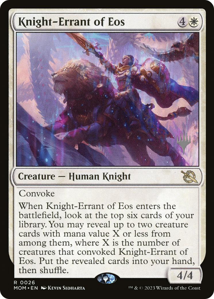 Knight-Errant of Eos (Promo Pack) [March of the Machine Promos] | Kessel Run Games Inc. 