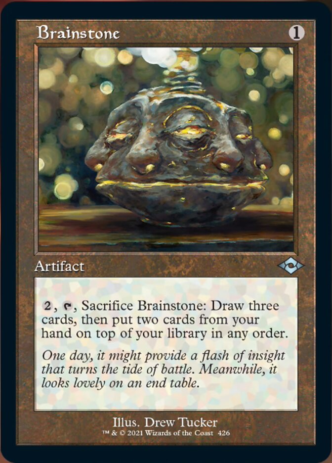 Brainstone (Retro Foil Etched) [Modern Horizons 2] | Kessel Run Games Inc. 