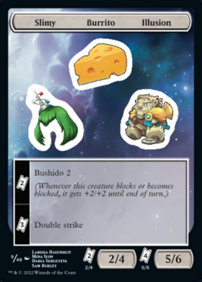 Slimy Burrito Illusion [Unfinity Stickers] | Kessel Run Games Inc. 