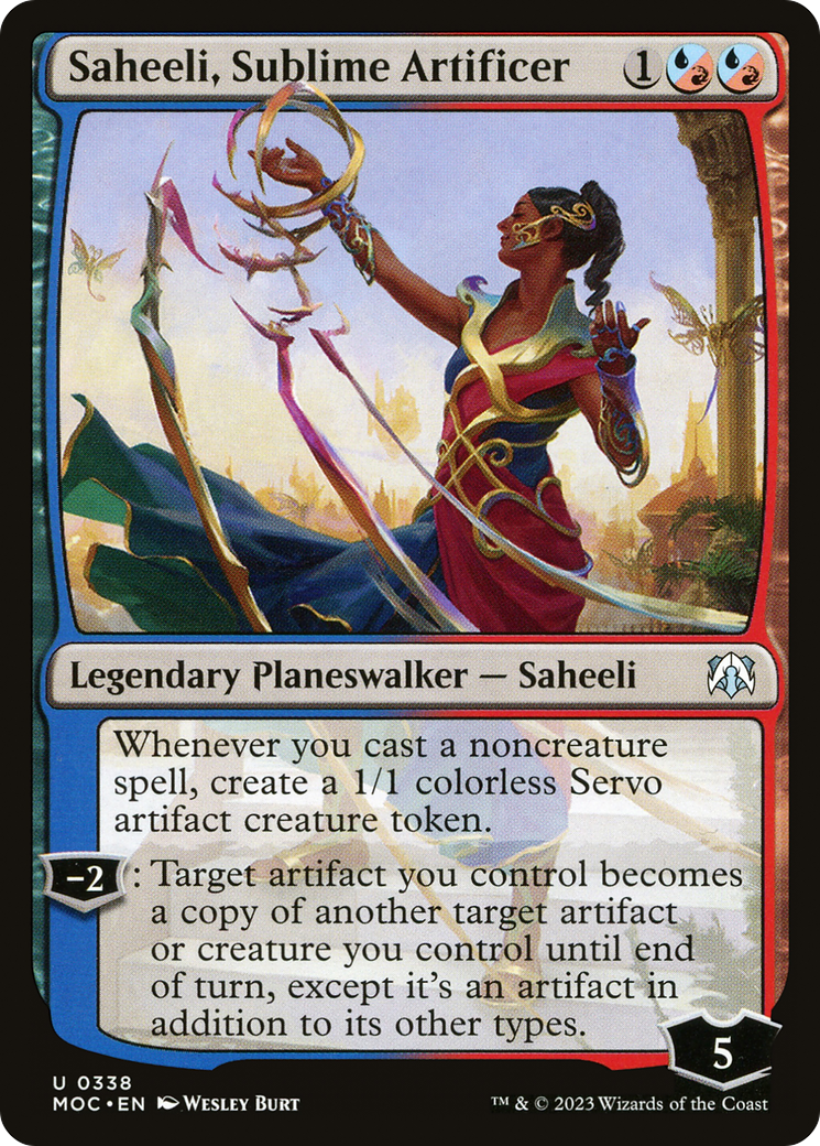 Saheeli, Sublime Artificer [March of the Machine Commander] | Kessel Run Games Inc. 