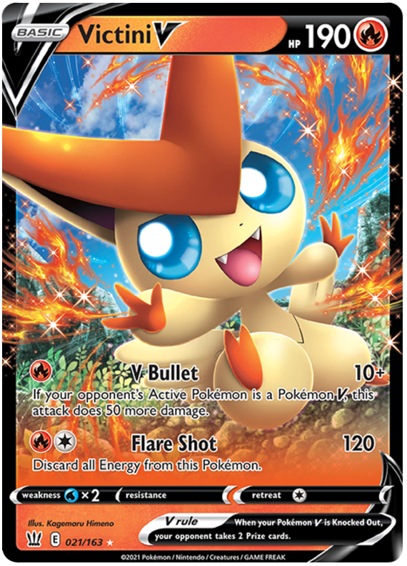 Victini V (021/163) [Sword & Shield: Battle Styles] | Kessel Run Games Inc. 