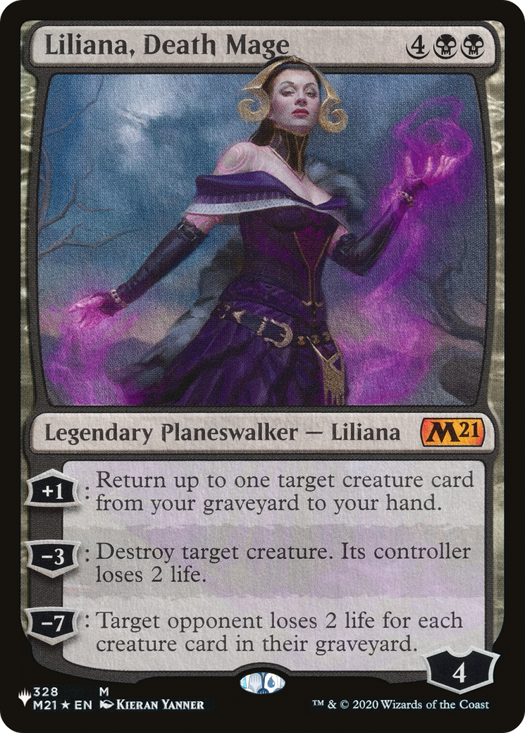 Liliana, Death Mage [The List Reprints] | Kessel Run Games Inc. 