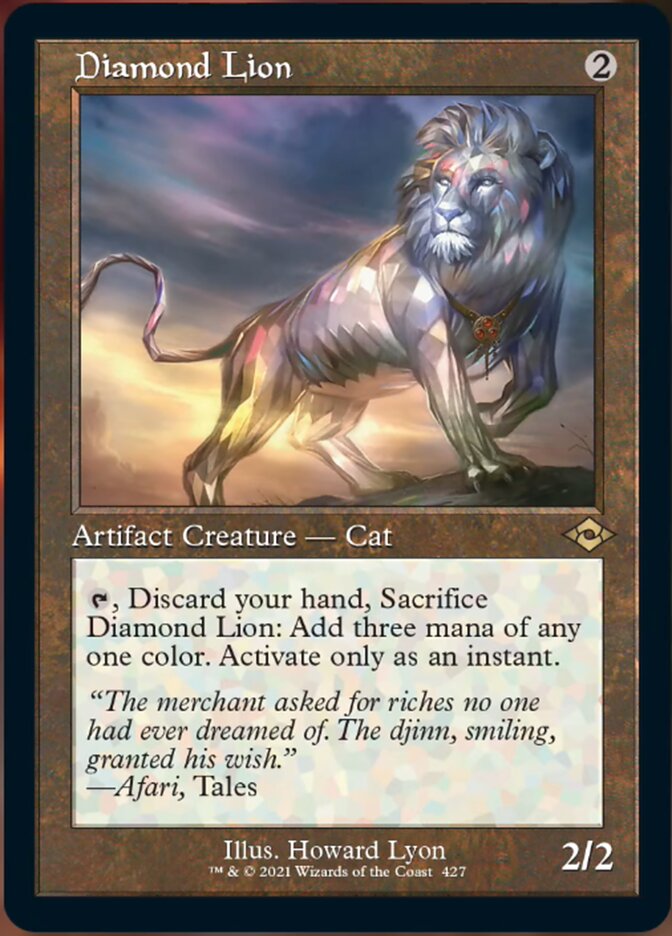 Diamond Lion (Retro Foil Etched) [Modern Horizons 2] | Kessel Run Games Inc. 