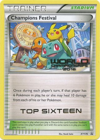 Champions Festival 2016 Top Sixteen (XY176) [XY: Black Star Promos] | Kessel Run Games Inc. 