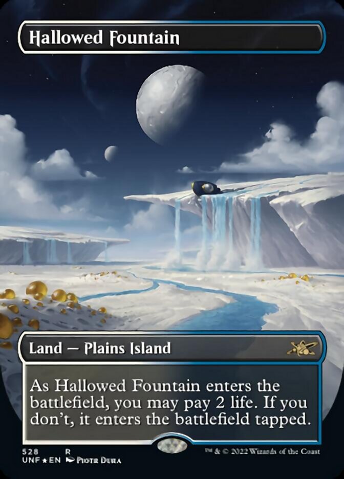 Hallowed Fountain (Borderless) (Galaxy Foil) [Unfinity] | Kessel Run Games Inc. 