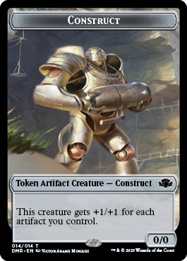 Zombie // Construct Double-Sided Token [Dominaria Remastered Tokens] | Kessel Run Games Inc. 