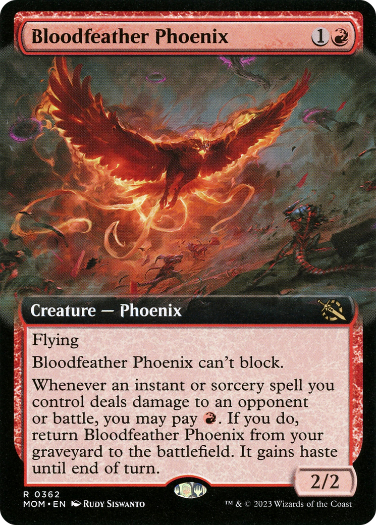 Bloodfeather Phoenix (Extended Art) [March of the Machine] | Kessel Run Games Inc. 