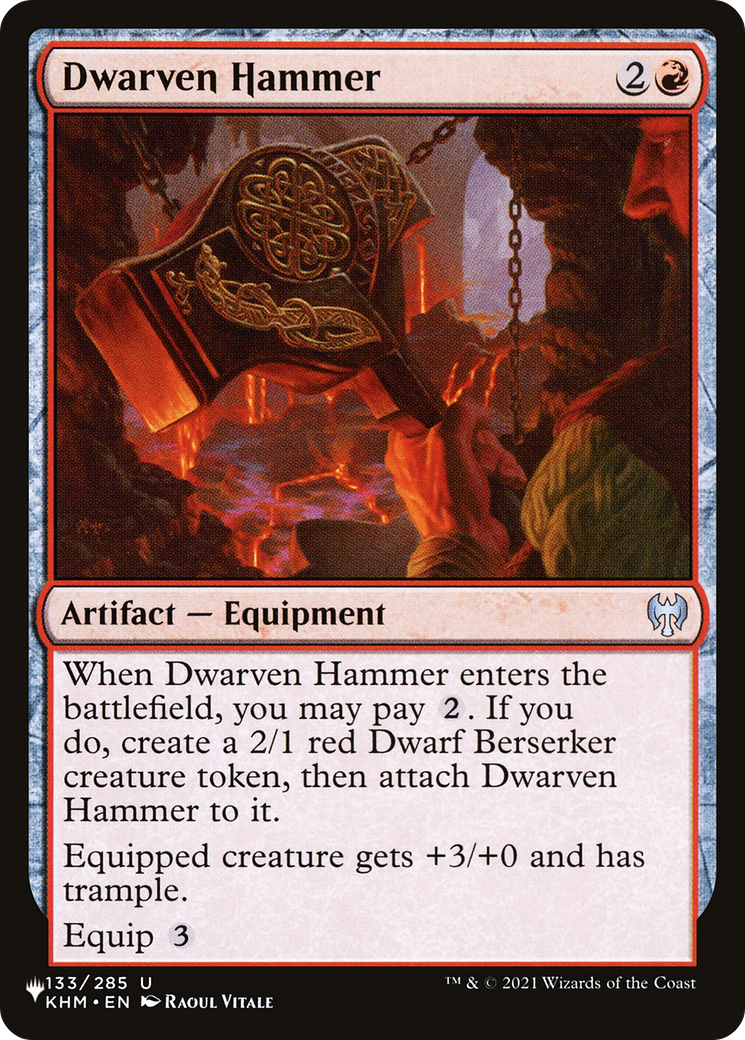 Dwarven Hammer [The List Reprints] | Kessel Run Games Inc. 