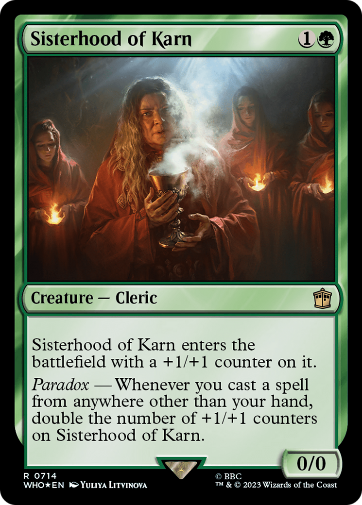 Sisterhood of Karn (Surge Foil) [Doctor Who] | Kessel Run Games Inc. 