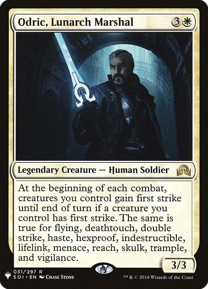 Odric, Lunarch Marshal [The List] | Kessel Run Games Inc. 