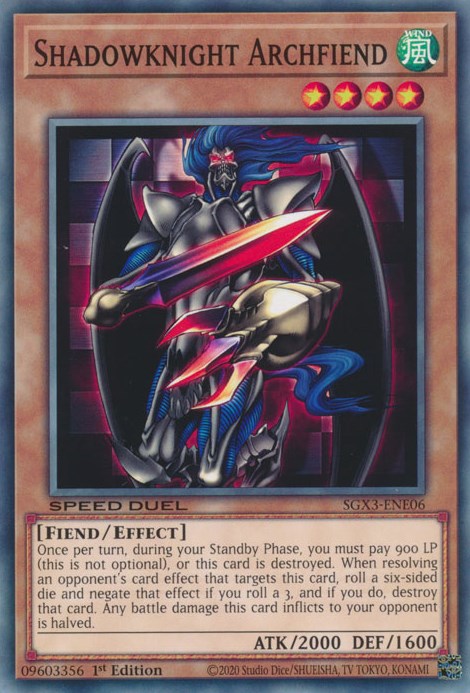 Shadowknight Archfiend [SGX3-ENE06] Common | Kessel Run Games Inc. 