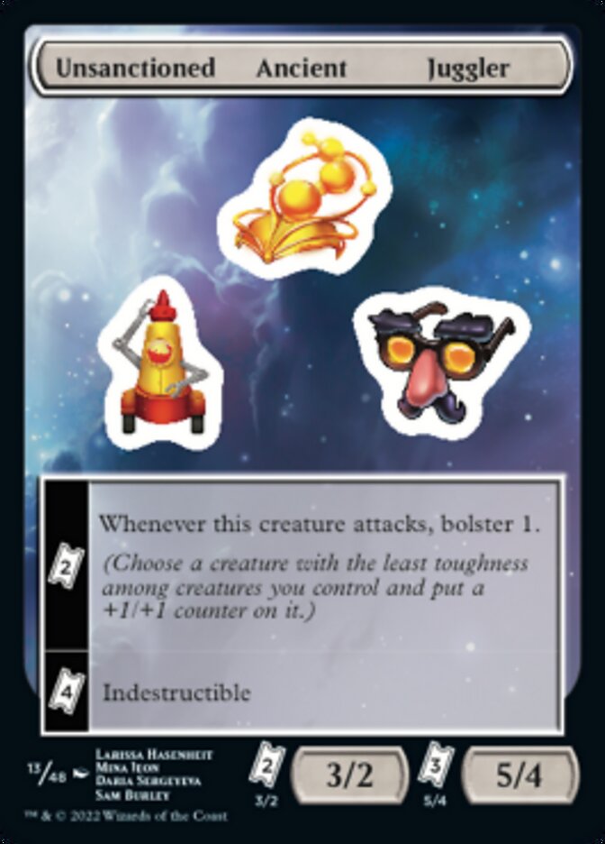 Unsanctioned Ancient Juggler [Unfinity Stickers] | Kessel Run Games Inc. 