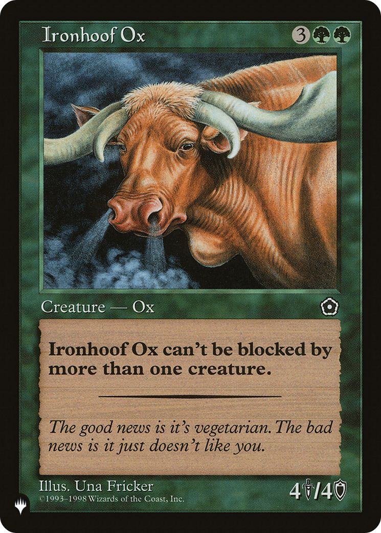 Ironhoof Ox [The List Reprints] | Kessel Run Games Inc. 