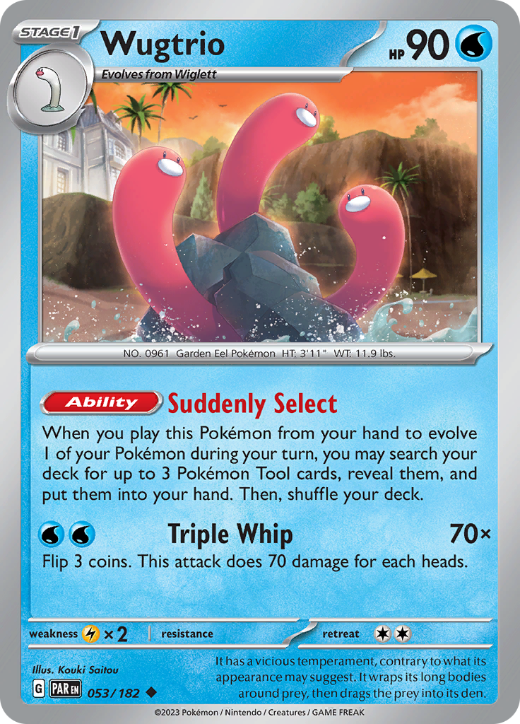 Wugtrio (053/182) [Scarlet & Violet: Paradox Rift] | Kessel Run Games Inc. 