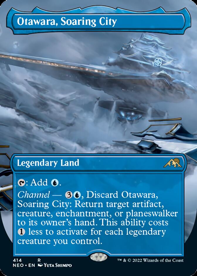 Otawara, Soaring City (Borderless Alternate Art) [Kamigawa: Neon Dynasty] | Kessel Run Games Inc. 