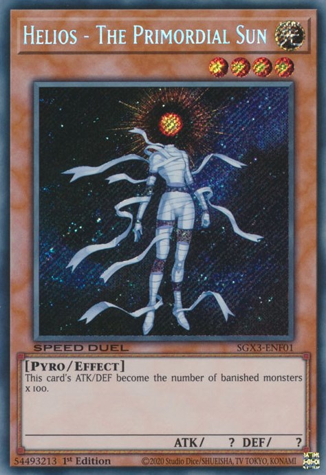 Helios - The Primordial Sun [SGX3-ENF01] Secret Rare | Kessel Run Games Inc. 