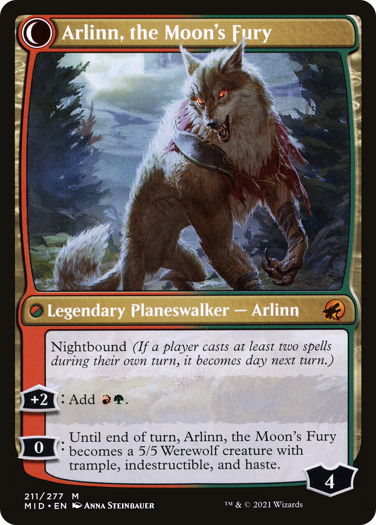 Arlinn, the Pack's Hope // Arlinn, the Moon's Fury [Secret Lair: From Cute to Brute] | Kessel Run Games Inc. 