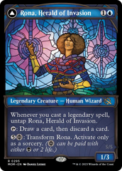 Rona, Herald of Invasion // Rona, Tolarian Obliterator (Showcase Planar Booster Fun) [March of the Machine] | Kessel Run Games Inc. 