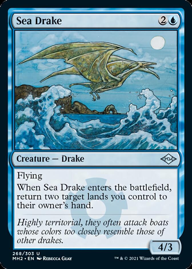 Sea Drake (Foil Etched) [Modern Horizons 2] | Kessel Run Games Inc. 