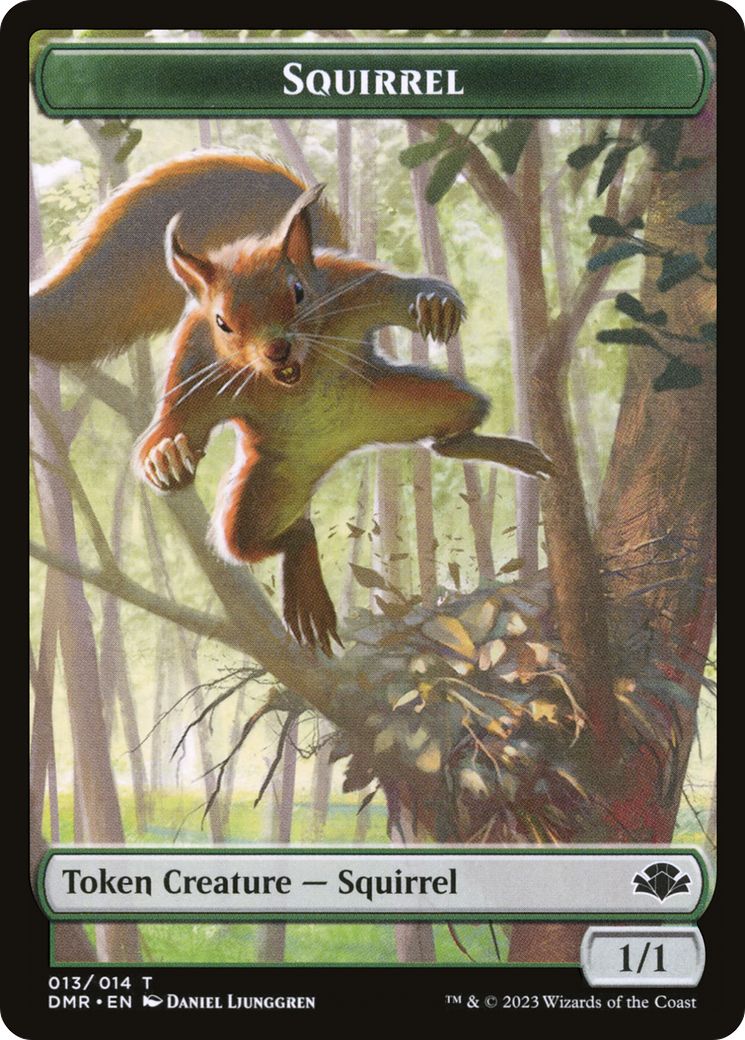 Squirrel Token [Dominaria Remastered Tokens] | Kessel Run Games Inc. 