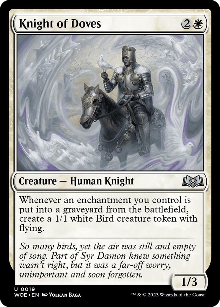 Knight of Doves [Wilds of Eldraine] | Kessel Run Games Inc. 