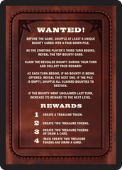 Bounty: Lord Fajjal // Bounty Rules Double-Sided Token [Outlaws of Thunder Junction Commander Tokens] | Kessel Run Games Inc. 