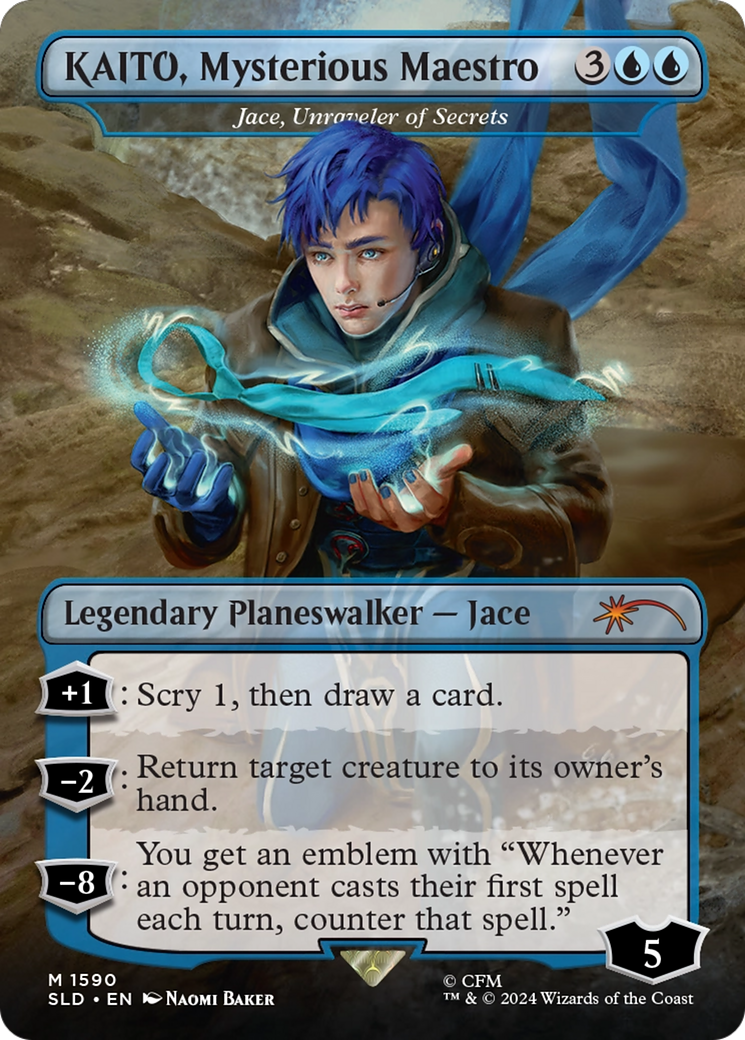 KAITO, Mysterious Maestro - Jace, Unraveler of Secrets [Secret Lair Drop Series] | Kessel Run Games Inc. 