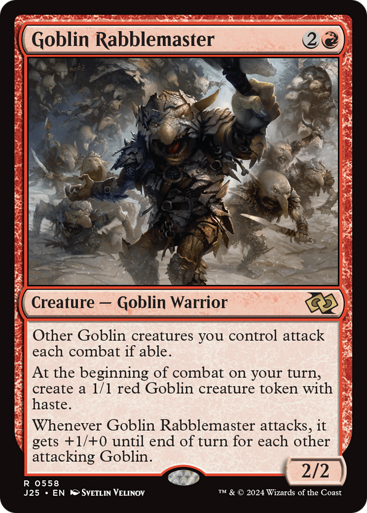 Goblin Rabblemaster [Foundations Jumpstart] | Kessel Run Games Inc. 