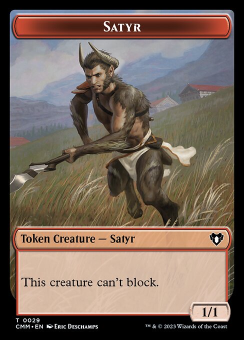 Eldrazi Scion // Satyr Double-Sided Token [Commander Masters Tokens] | Kessel Run Games Inc. 