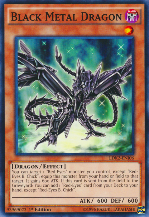 Black Metal Dragon [LDK2-ENJ06] Common | Kessel Run Games Inc. 