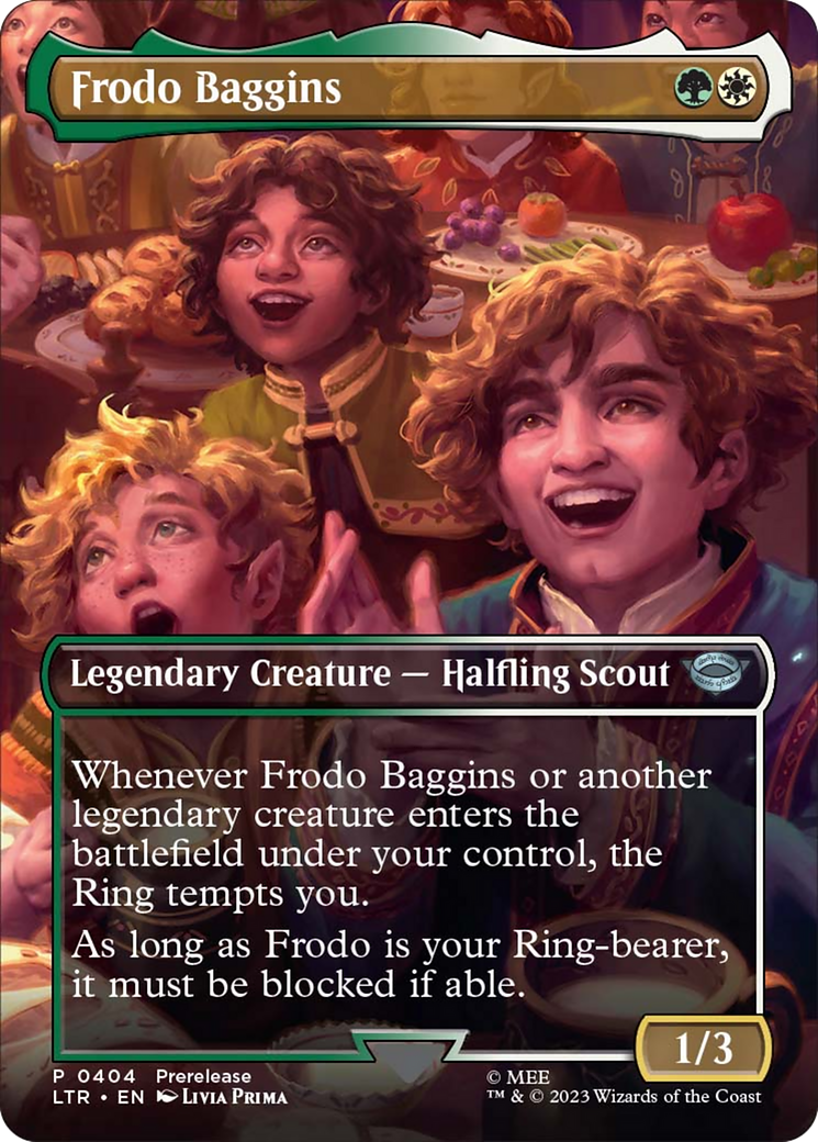 Frodo Baggins (Borderless Alternate Art) [The Lord of the Rings: Tales of Middle-Earth] | Kessel Run Games Inc. 