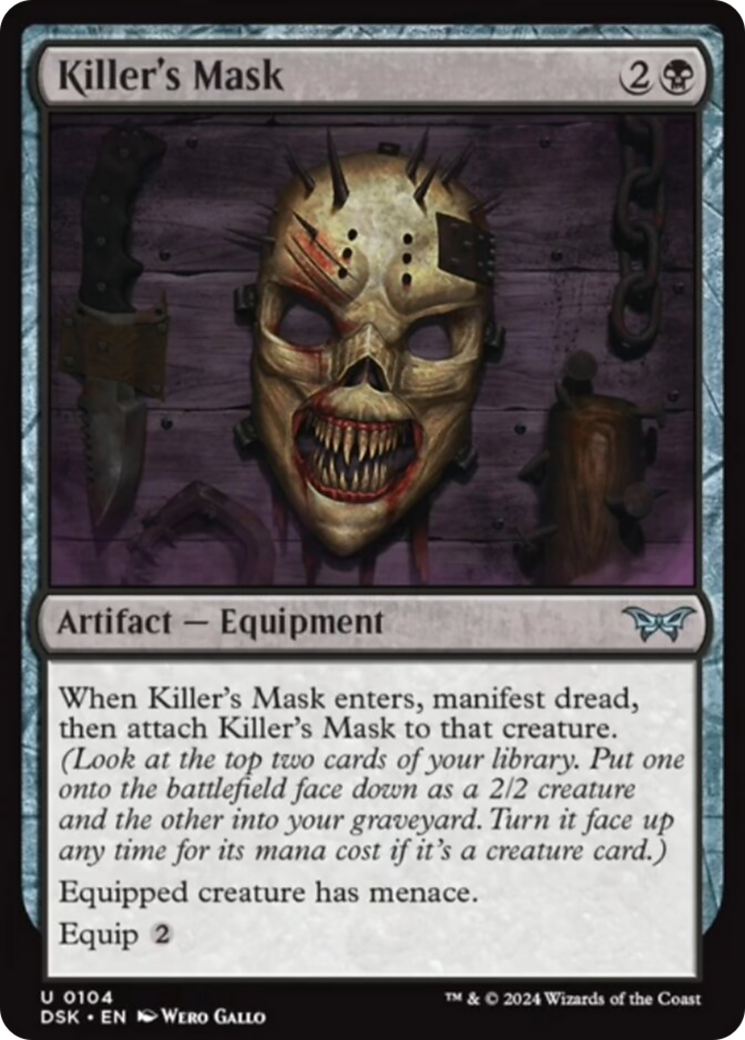 Killer's Mask [Duskmourn: House of Horror] | Kessel Run Games Inc. 