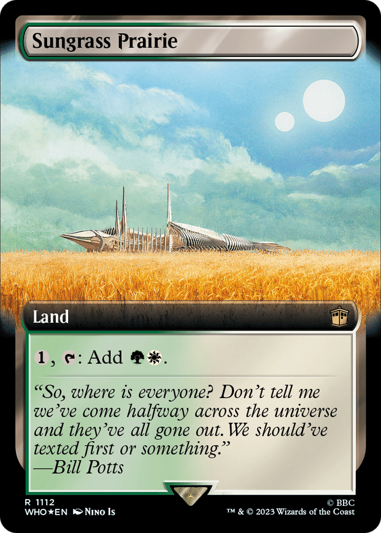 Sungrass Prairie (Extended Art) (Surge Foil) [Doctor Who] | Kessel Run Games Inc. 