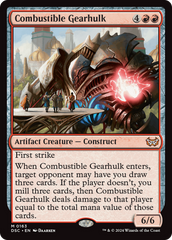 Combustible Gearhulk [Duskmourn: House of Horror Commander] | Kessel Run Games Inc. 