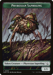 Monk // Phyrexian Saproling Double-Sided Token [March of the Machine Tokens] | Kessel Run Games Inc. 