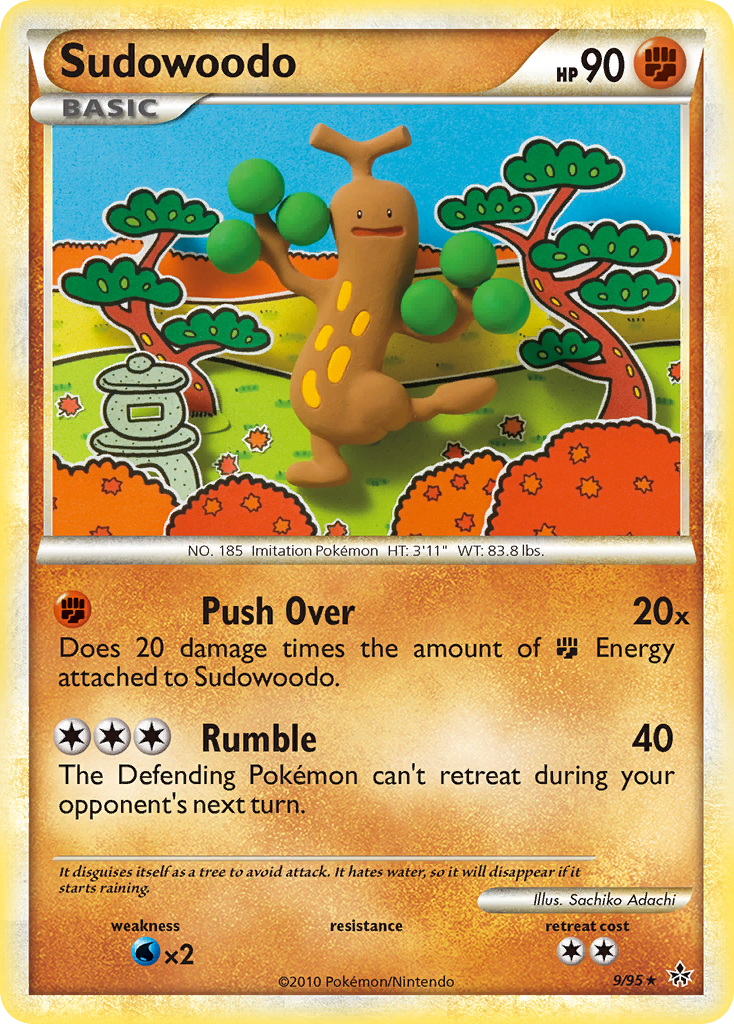 Sudowoodo (9/95) [HeartGold & SoulSilver: Unleashed] | Kessel Run Games Inc. 