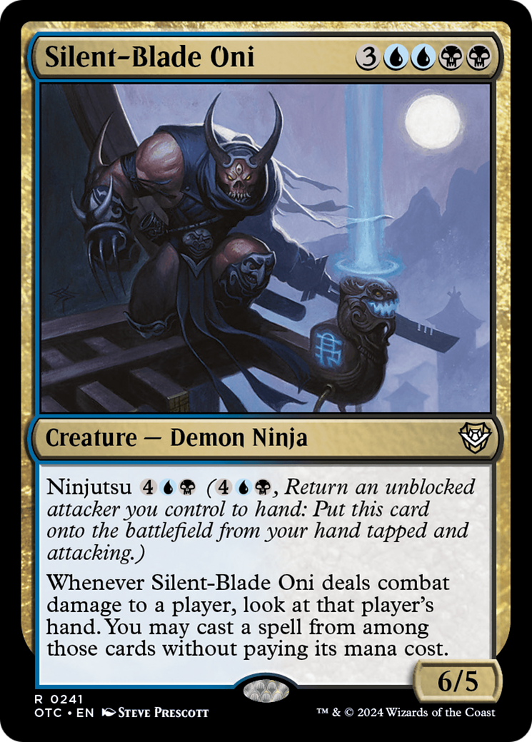 Silent-Blade Oni [Outlaws of Thunder Junction Commander] | Kessel Run Games Inc. 