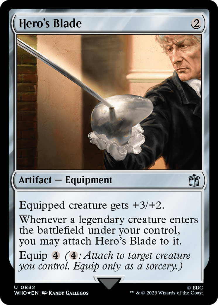 Hero's Blade (Surge Foil) [Doctor Who] | Kessel Run Games Inc. 