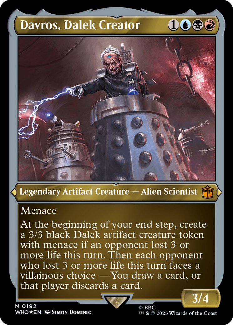 Davros, Dalek Creator (Display Commander) - Thick Stock [Doctor Who] | Kessel Run Games Inc. 