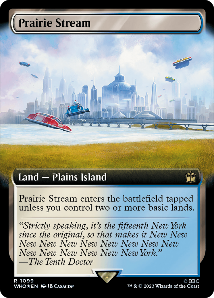 Prairie Stream (Extended Art) (Surge Foil) [Doctor Who] | Kessel Run Games Inc. 