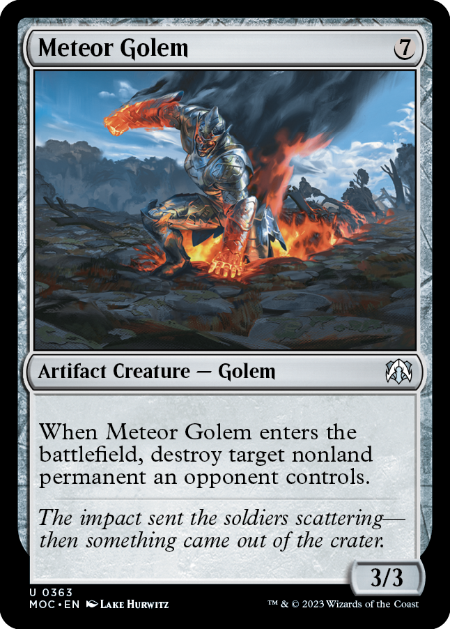 Meteor Golem [March of the Machine Commander] | Kessel Run Games Inc. 
