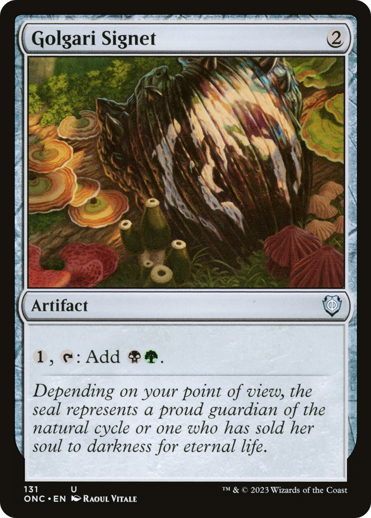 Golgari Signet [Phyrexia: All Will Be One Commander] | Kessel Run Games Inc. 