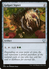 Golgari Signet [Phyrexia: All Will Be One Commander] | Kessel Run Games Inc. 