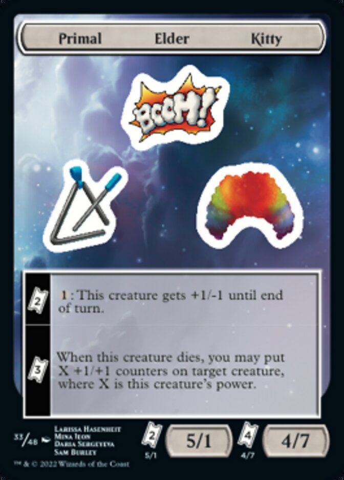 Primal Elder Kitty [Unfinity Stickers] | Kessel Run Games Inc. 