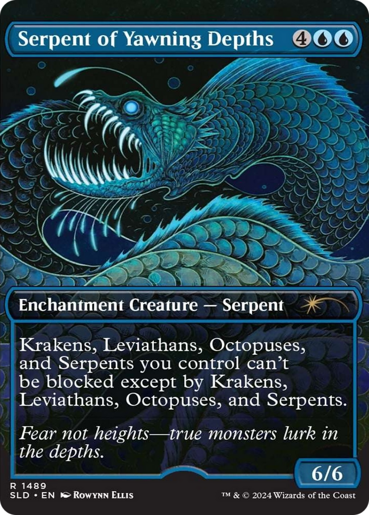 Serpent of Yawning Depths (Rainbow Foil) [Secret Lair Drop Series] | Kessel Run Games Inc. 