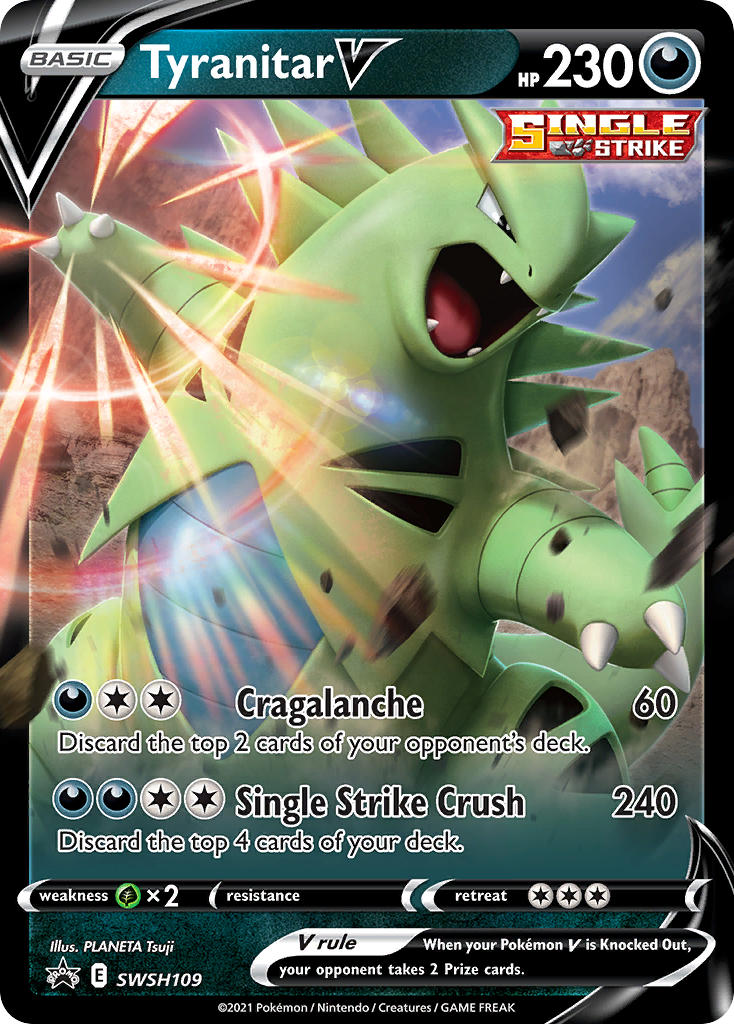 Tyranitar V (SWSH109) [Sword & Shield: Black Star Promos] | Kessel Run Games Inc. 