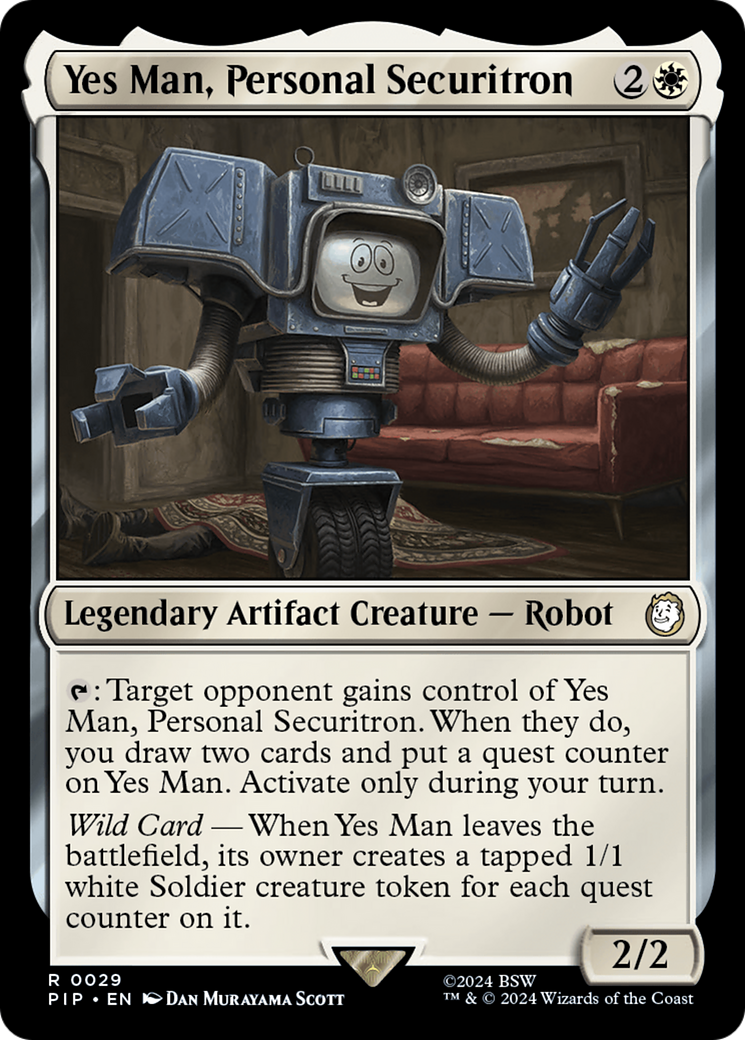 Yes Man, Personal Securitron [Fallout] | Kessel Run Games Inc. 