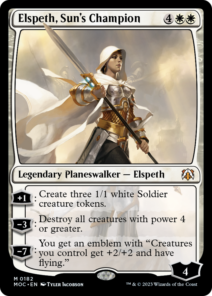 Elspeth, Sun's Champion [March of the Machine Commander] | Kessel Run Games Inc. 